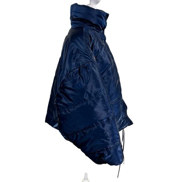 Wild Fable Blue Shiny Metallic Puffer Jacket Size XXL - Picture 6 of 10